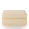 Top Towel - Plus - Large Bath Towels - Bathroom Towels - 2 Hand or Sink Towels - 50 x 100 cm - 100% Cotton - Natural
