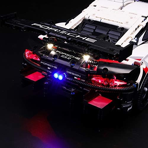BRIKSMAX Led Lighting Kit for Porsche 911 RSR - Compatible with Lego 42096 Building Blocks