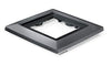 Lechuza Coaster for Lechuza CUBICO 40 Planter L41 W41 H4.5 cm Charcoal Metallic