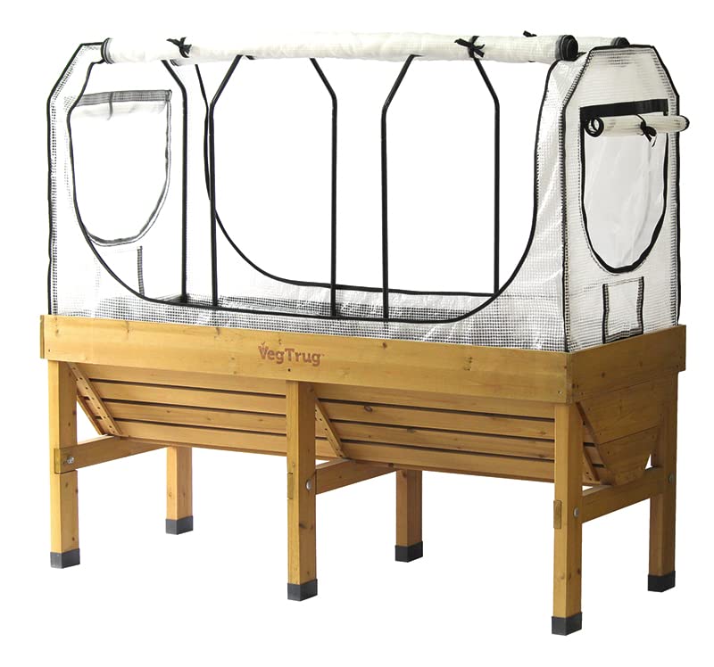 VegTrug Medium Greenhouse Frame & Multi Cover Set, White