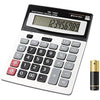 Calculators HIHUHEN Large Calculator Solar & Battery Power 12 Digit Display Multi-Functional Big Button for Business Office School Calculating (1 x Calculator)