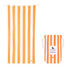 Dock & Bay Beach Towel - Quick Dry, Sand Free - Compact, Lightweight - 100% Recycled - Includes Bag - Cabana - Ipanema Orange - Extra Large (200x90cm,