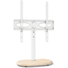 TVON Universal TV Stand for 26?55 inch TVs, Height Adjustable Swivel Table Top TV Stand with Round Base, White Oak TV Pedestal, Holds up to 40kg, Max