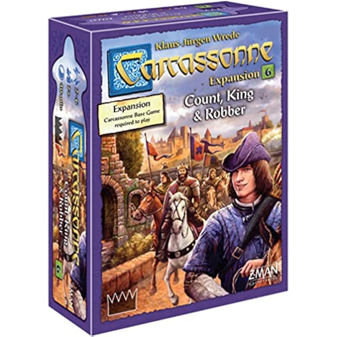 Z-Man Games Carcassonne Expansion 6: Count, King and Robber, Mixed Colours