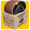 150mm x 1220mm 150mmx1220mm Sanding Belt Assorted Pack,6 Pcs(2 Each of 80 120 150 Grits) Aluminum Oxide for Sander