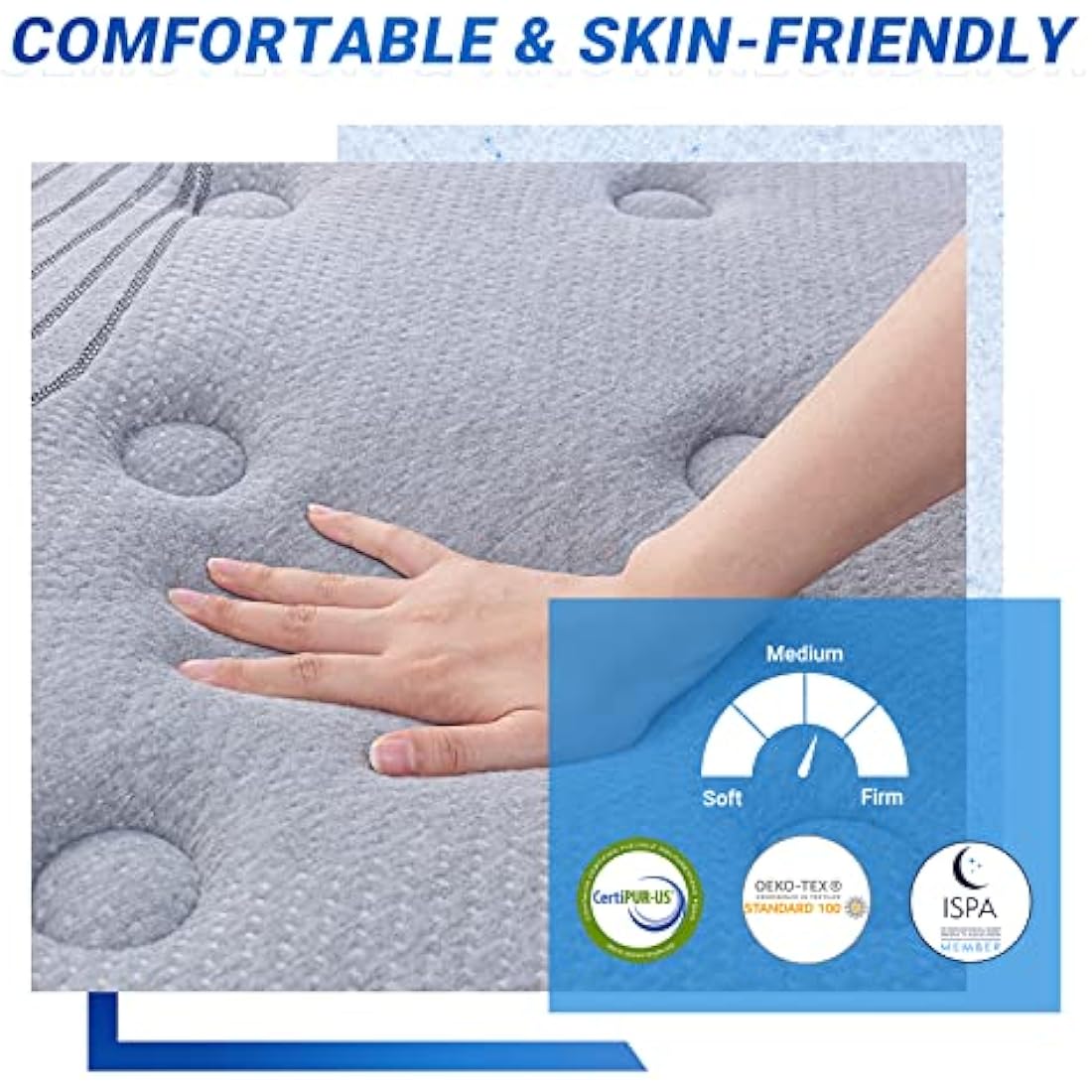 Avenco Bed Mattress Conventional, Gel Foam, Small Double