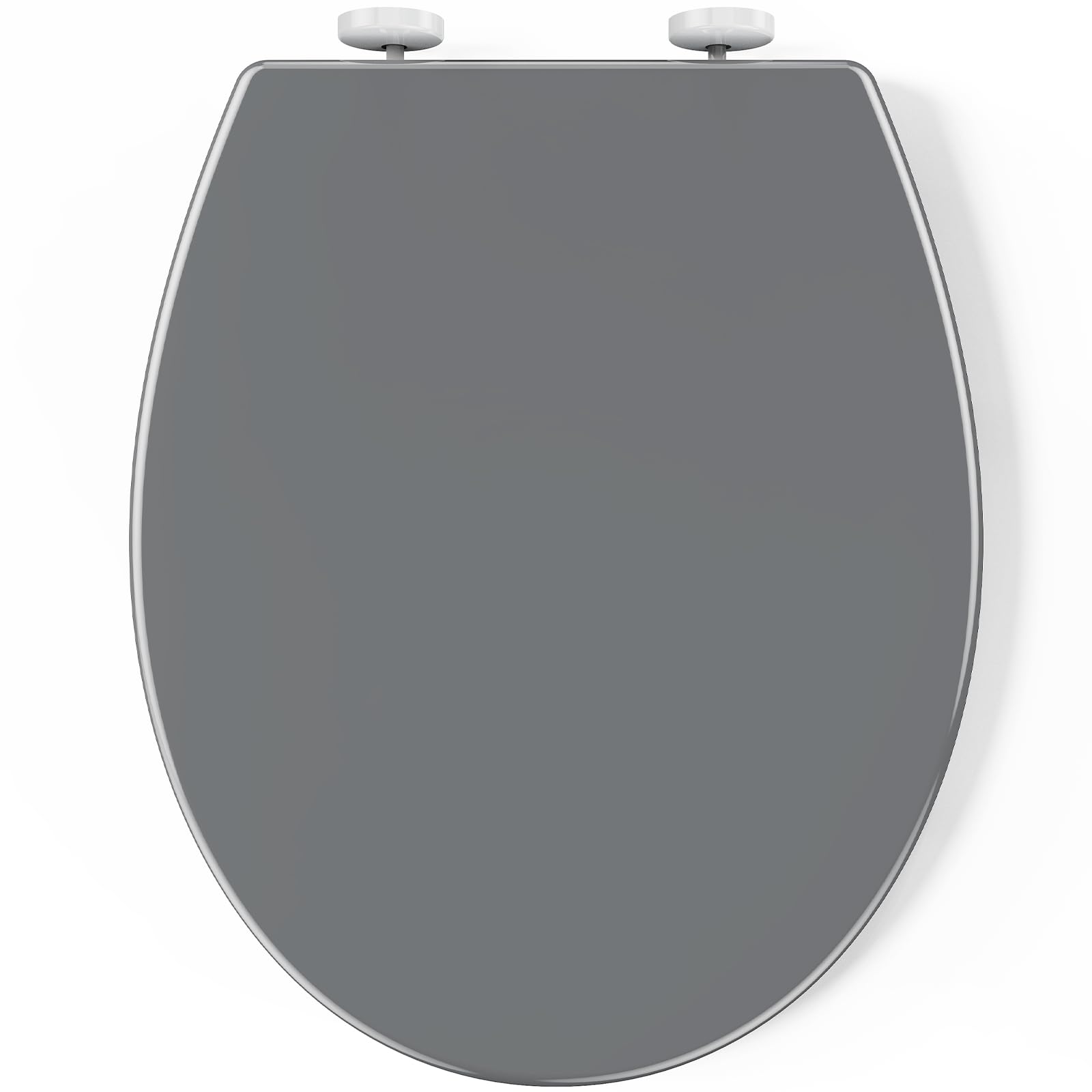 Pipishell Soft Close Toilet Seat, Toilet Seat with Quick Release for Easy Clean, Simple Top Fixing, Standard Toilet Seats White with Adjustable