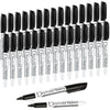 Volcanics Black Whiteboard Pens Dry Erase Marker with Low Odour Fine Tip Pack of 30
