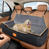 GL GLENSLAVE Dog Car Seat for Large/Medium Dog, Comfortable Dog Car Bed Pet Booster for Back Seat, Fully Detachable & Washable Dog Travel Seat with Thick Cushion (Black/Grey)