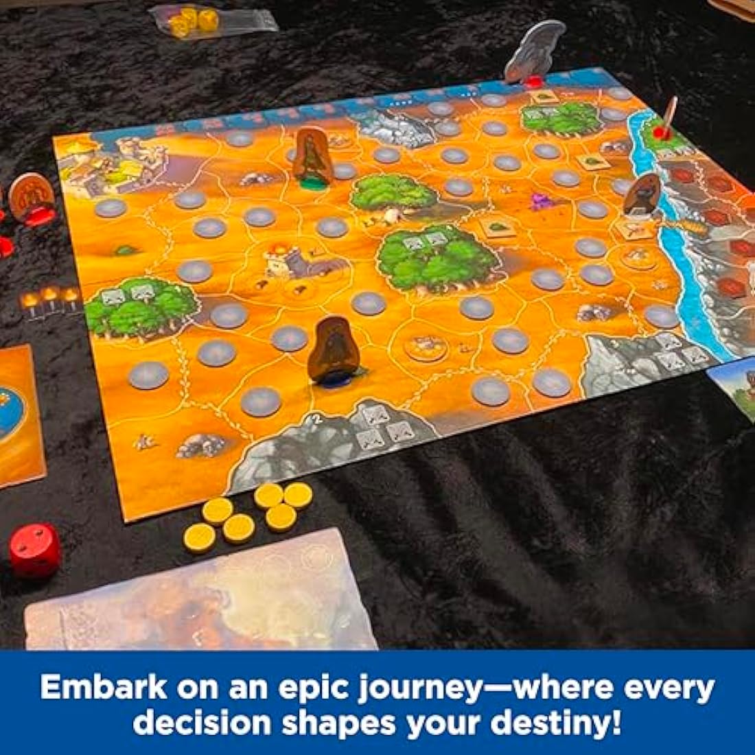 Thames & Kosmos Legends of Andor - The Family Fantasy Game, Cooperative Strategy Board Games for Family Night, Ideal for Adults and Kids, For 2 to 4 Players, Age 7+