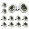Bzavor Pack of 12 Solar Floor Lights Outdoor Garden 12 LEDs Solar Lights with Upgrade, Floor Light Solar Outdoor, Solar Panel Garden Light Solar Lamp