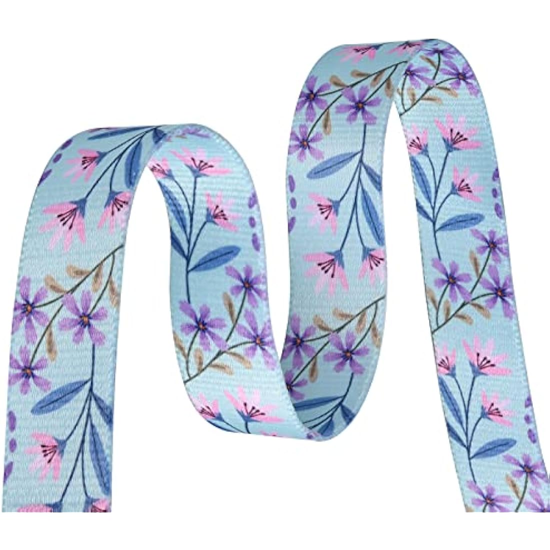 Mihqy Dog Collar and Lead Set with Bohemia Floral Tribal Geometric Patterns - Soft Ethnic Style Collar Adjustable for Small Medium Large Dogs(Pink + Purple Floral Set,XS)