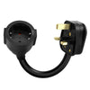 UK Plug to EU Socket Extension Lead, 13A 250V BS1363-Certified British 3-Pin Plug to European Female Socket, Power Extension Cable