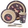 Princess Eco-Friendly Biodegradable Bamboo Plate/Cutlery Set