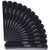 Lictin Pack of 16 Professional Nail Files Double Sided Emery Board (120/240 Grit)(Black)
