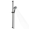 OFFO Shower Slide Bar with 6 Modes Shower Head Set, 1.5m Stainless Steel Hose,Adjustable 100cm Riser Rail and High Pressure Handheld Showerhead,Matte