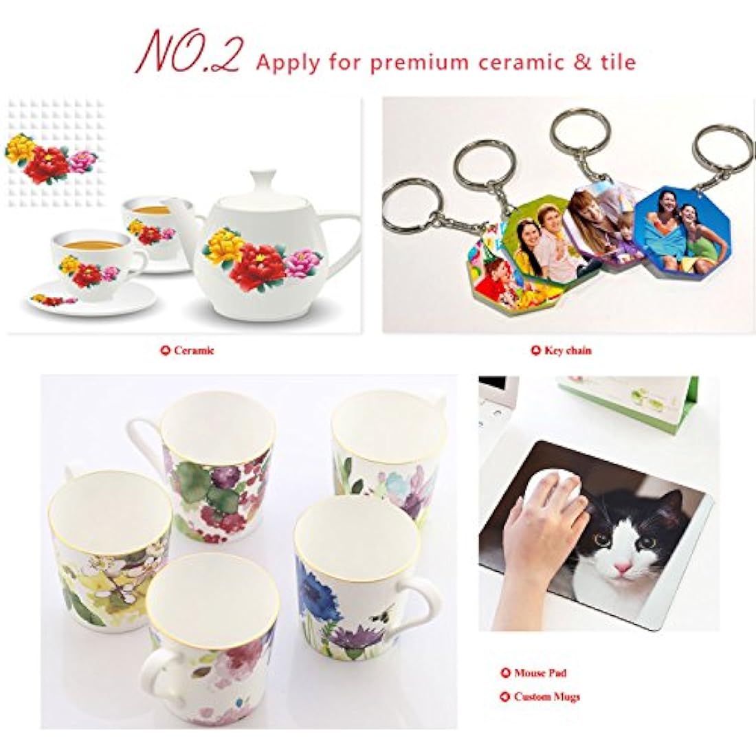 A-SUB Sublimation Paper A4, 210x297mm, 1000 Sheets, 120gsm, Compatible with EPSON, SAWGRASS, RICOH, Brother Sublimation Printers