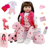 ZIYIUI Reborn Doll 24 Inch 60 Cm Reborn Baby Dolls Look Real Girl Realistic Soft Silicone Vinyl Reborn Gilr Toddler Realistic Real Lifelike Newborn Baby Girl Toy Xmas Gift