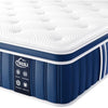 TeQsli 3FT Single Mattress, 10.6 Inch Memory Foam Sprung Hybrid Mattress 9-Zone Orthopedic for Pressure Relief & Edge Support - Medium Firm with Skin-Friendly Fabric 90x190x27cm