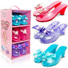Little Fairy Princess Dress Up Shoes - 3 Soft Princess Jelly Shoes, Kids, For Girls Age 3-6 Years, Little Girls Shoe Storage Box, Fancy Dress, Toys