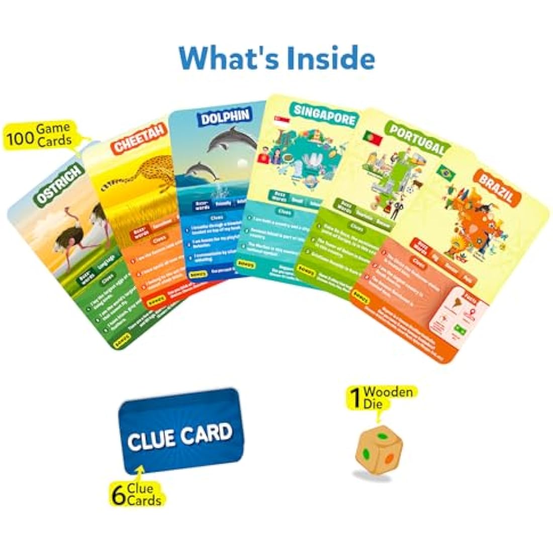 Skillmatics Guess in 10 Animals & Countries Combo, Perfect for Boys, Girls, Kids & Families Who Love Card Games, Educational Toys, Board Games, Trivia, Gifts for Ages 6, 7, 8, 9, 10 & Up