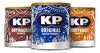 KP Nuts Christmas 3 Tin Peanut Set Original Salted, Dry Roasted and Honey Roast Peanuts Party Nibbles Favourites Stocking Filler 3 x 375g