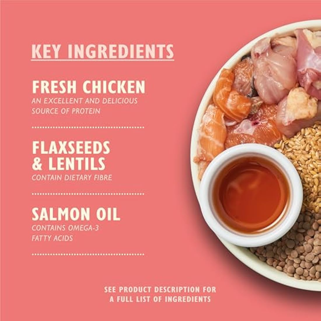 Lily's Kitchen Made with Natural Ingredients Puppy Dry Dog Food Chicken, Salmon & Peas Grain-Free Recipe 7kg