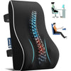 QUTOOL Lumbar Support Pillow for Office Chair Car Memory Foam Back Cushion Large Back Support Pillow for Computer, Gaming Chair, Recliner Double Adjustable Straps