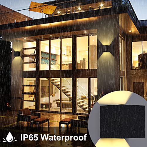 ChangM 7W Outdoor Wall Lights, Aluminum Up and Down Wall Lights IP65 Waterproof, Porch Light, Modern Wall Lamp Suitable for Living Room, Bedroom and