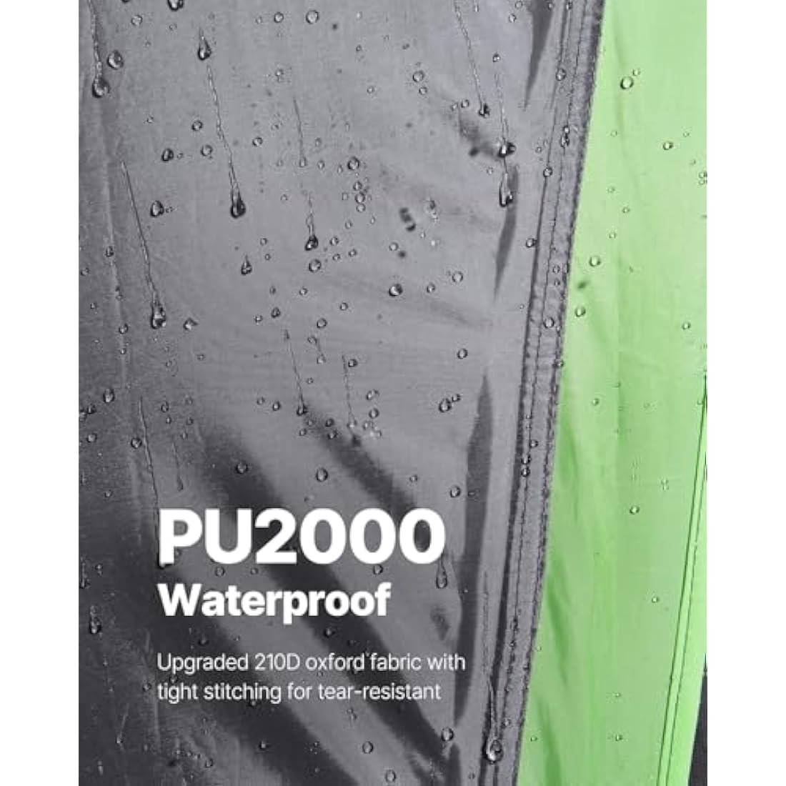 VEVOR Waterproof PU2000mm Spacious Double Layer Design, SUV Camping Tent with Shade Awning and Mesh Windows, Includes Rainfly and Storage Bag