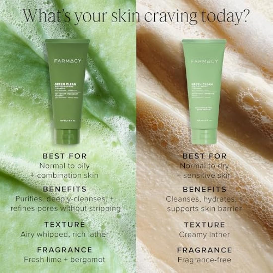 Farmacy Gentle Creamy Face Cleanser - Hydrating Facial Cleanser to Nourish + Help Remove Makeup + Impurities - Enriched with Aloe + Moringa Oil to Soothe, Purify + Refresh Skin - 150ml