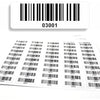 Barcode Labels 3001-4000 DGUV Inspection Labels - Consecutive 5-Digit - 1,000 pcs Permanent Barcode Sticker - Electrical Engineering code128 - self-Adhesive 50x17mm (03001-04000)