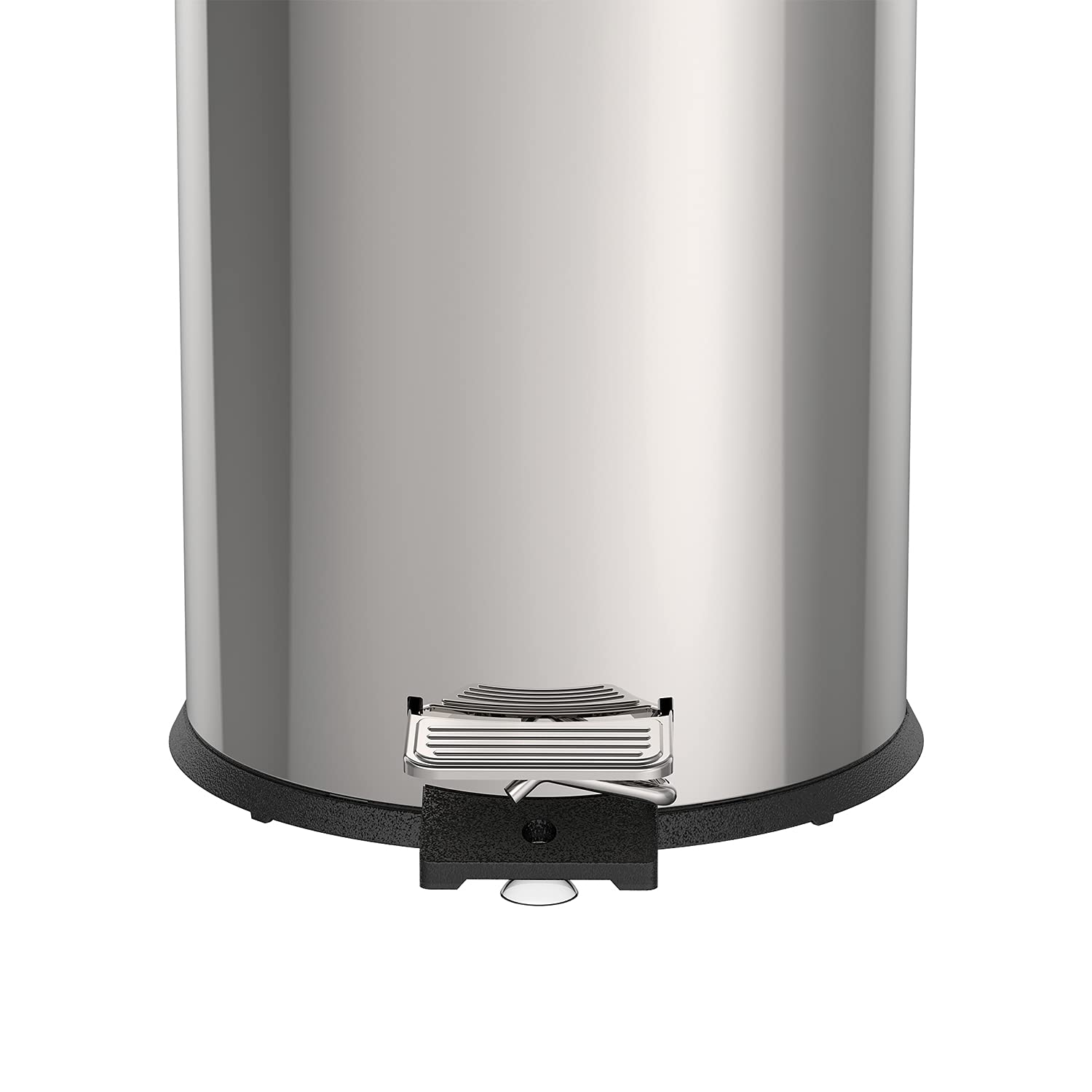 Tramontina 12 Litre Kitchen Indoor Outdoor Rubbish and Waste Bin with Pedal, Metal Stainless Steel, 25.5 cm Diameter x 40 cm Height, 94538112