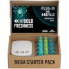 Febreze Unstoppables 3Volution Air Freshener Plug-In Diffuser Starter Kit + 4 Refills, (20mlx4), Febreze 3Volution Refill, Odour Fighter, Fresh