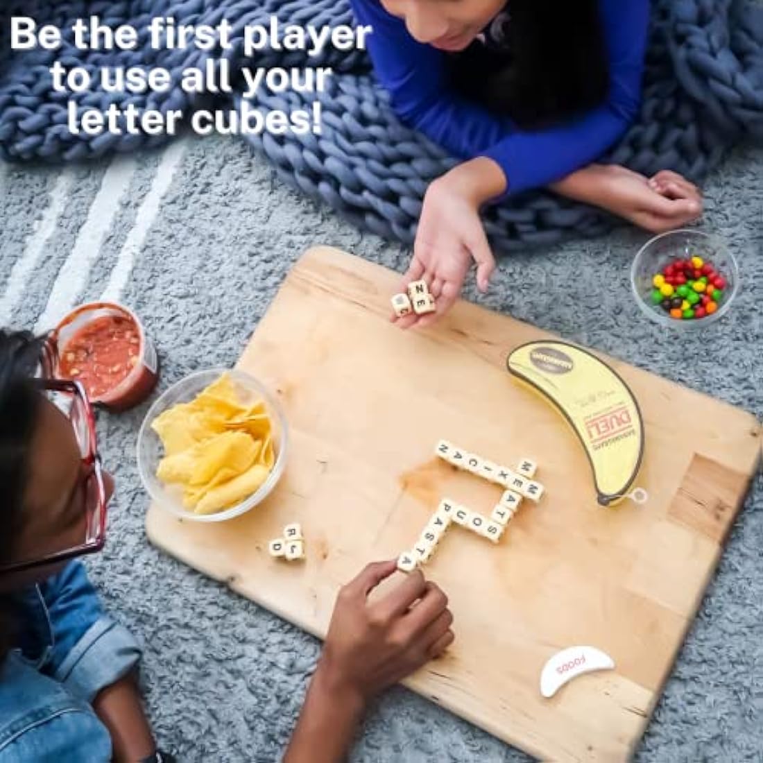 BANANAGRAMS | Bananagrams Duel | Word Game | Ages 7+ | 2 Players | 10+ Minutes Playing Time