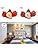 Wondlumi 6X 5W LED Downlights IP44 Recessed Ceiling Lights Brushed Chrome Down Lights Indoor Ceiling Ultra Slim Spotlights Warm White 240V for Bathroom Bedroom