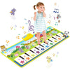m zimoon Kids Piano Mat, Piano Music Mat Dance Mats Touch Play Mats Floor Keyboard Musical Carpet Mat Gift Toys for 2 3 4 5 6 Years Old Kids Boys Girls Toddlers (100 × 36 cm)