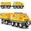 Battery Operated Locomotive Train (Magnetic Connection) - Powerful Locomotive, Motorised Train Set, Compatible with Thomas, Brio, Chuggington - Train Toy for Toddlers