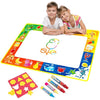 Vidillo Water Doodle Mat, Water Drawing Mat Kids Toys Large Magic Toddlers Painting Board Writing Scribble Boards with 4 Magic Pen and Draw Templates for Boys Girls Size 29 x 19 inch (Fruit)