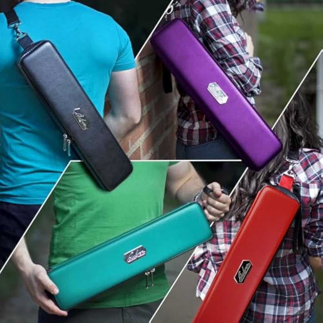 Quiver Time Teal Quiver Card Carrying Case - TCG Cards Deck Box Holder for Trading Cards, MTG Bag Playing Card Case (+Wrist & Shoulder Strap, Dividers, Separators, Corner Pads + 100 Apollo Sleeves)