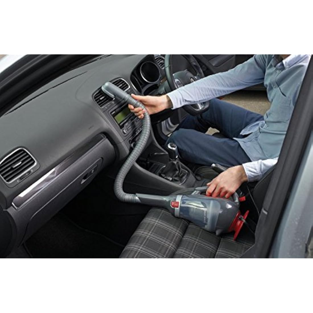 BLACK+DECKER dustbuster 12V Corded Handheld Pivot Car Vacuum Cleaner, ADV1200-XJ