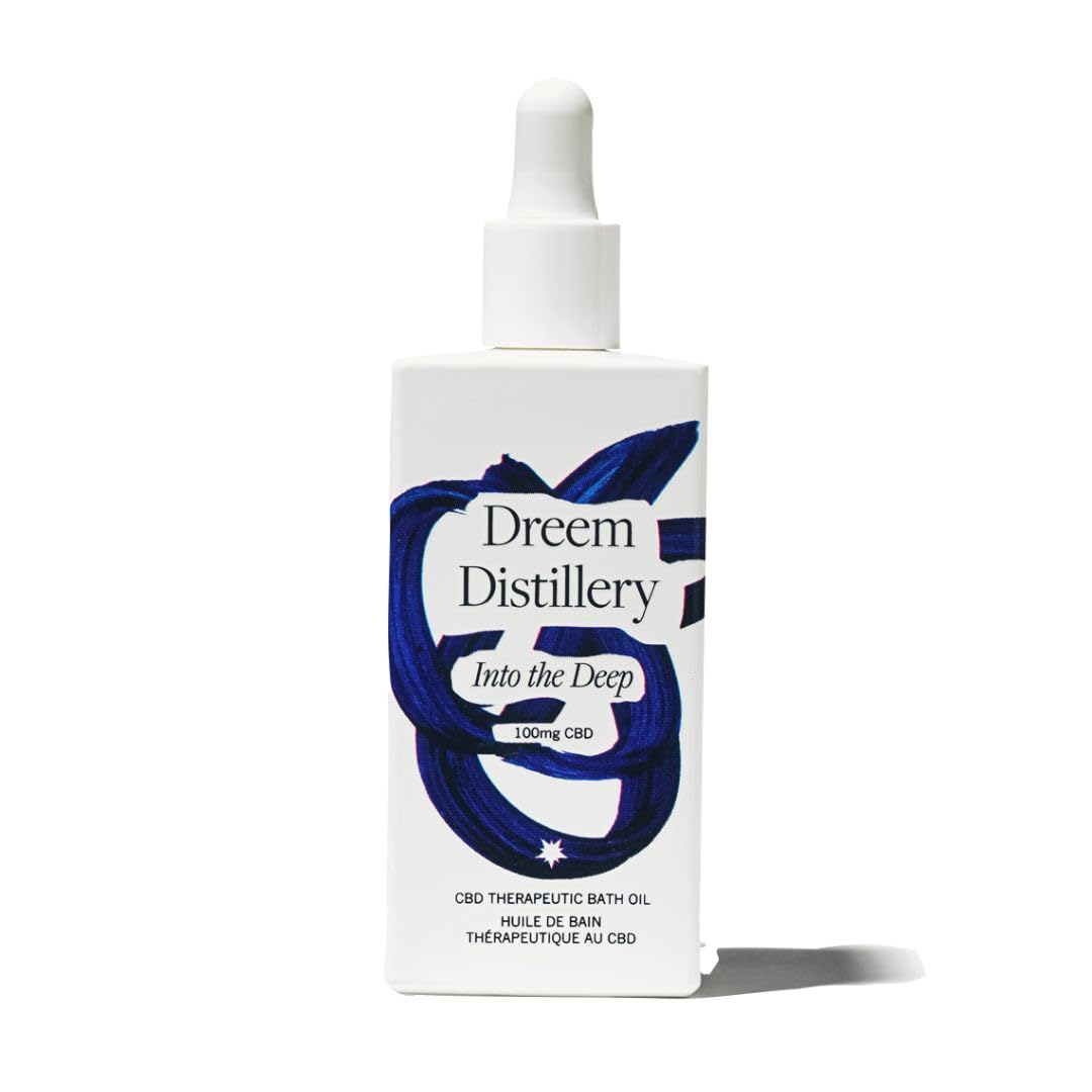 Dreem Distillery Into The Deep - CBD Therapeutic Bath Oil for Anxiety & Sleep - Plant Based (100ml)