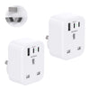 [2 Pack] UK to Australia Plug Adapter, Australian China Travel Adapter with 3 USB Ports(2 USB C), 4 in 1 Australian plug adaptor for UK to Chinese New