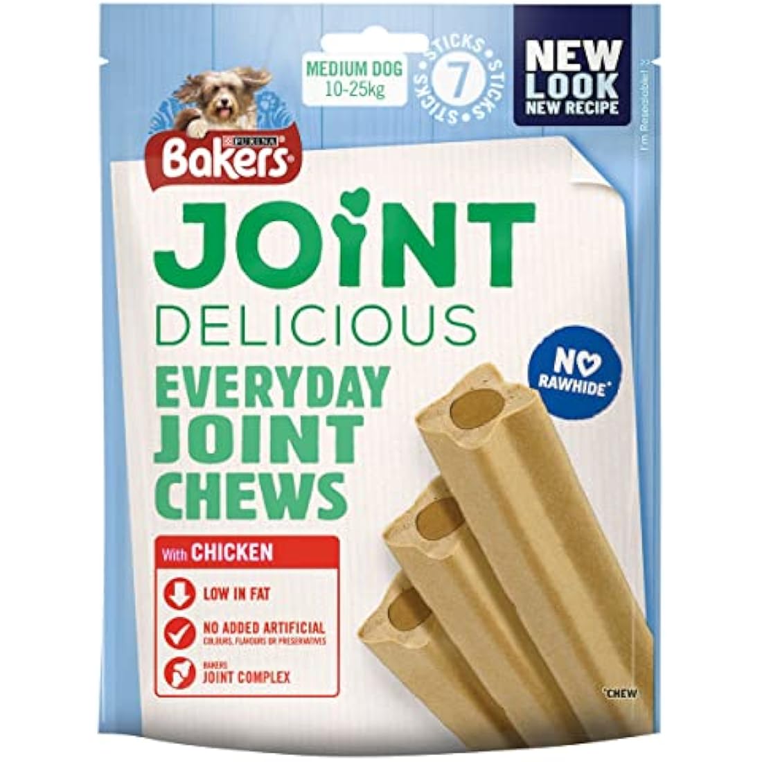 Bakers Joint Delicious Medium Chicken Dog Chews 180g (Pack of 6)