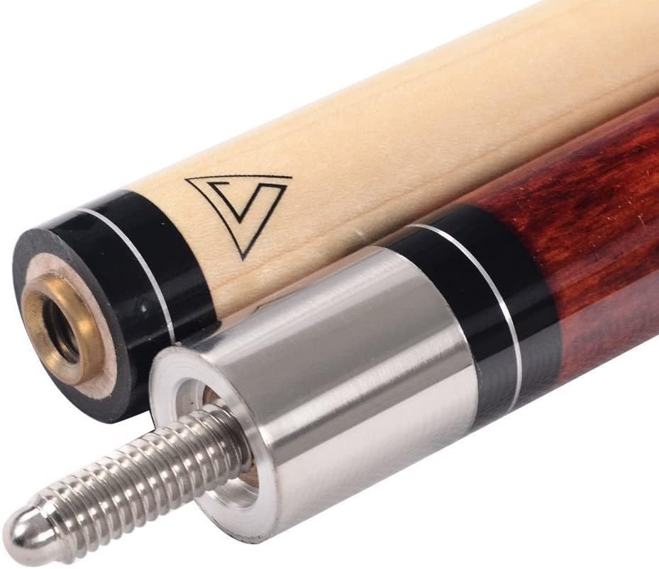 CUESOUL 58 Inch 19 Oz 1/2 Jointed Maple Billiard Pool Cue (CSTB005)