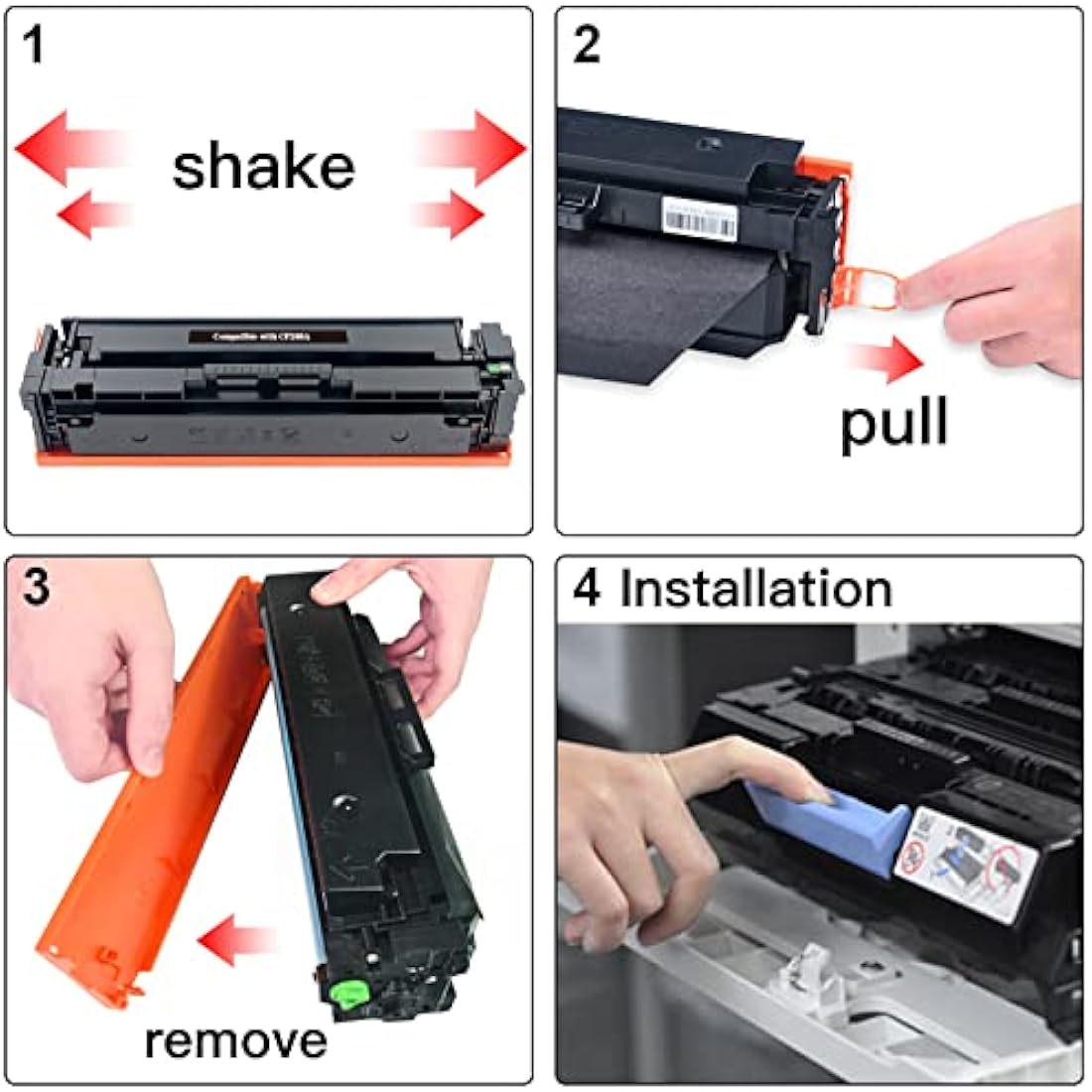 BeOne 2X 80A CF280A 80X CF280X Toner Cartridges Compatible for LaserJet Pro 400 M401a M401d M401dn M401dne M401dw M401n M425dn M425dw Printers (2 Black)