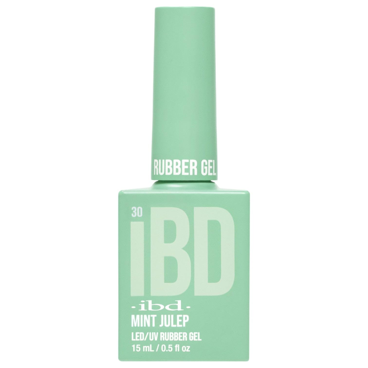 IBD Rubber Gel - Mint Julep - 15 ml - Made in USA - Premium Nail Polish for Durable Manicure and Smooth Nails - LED/UV Varnish