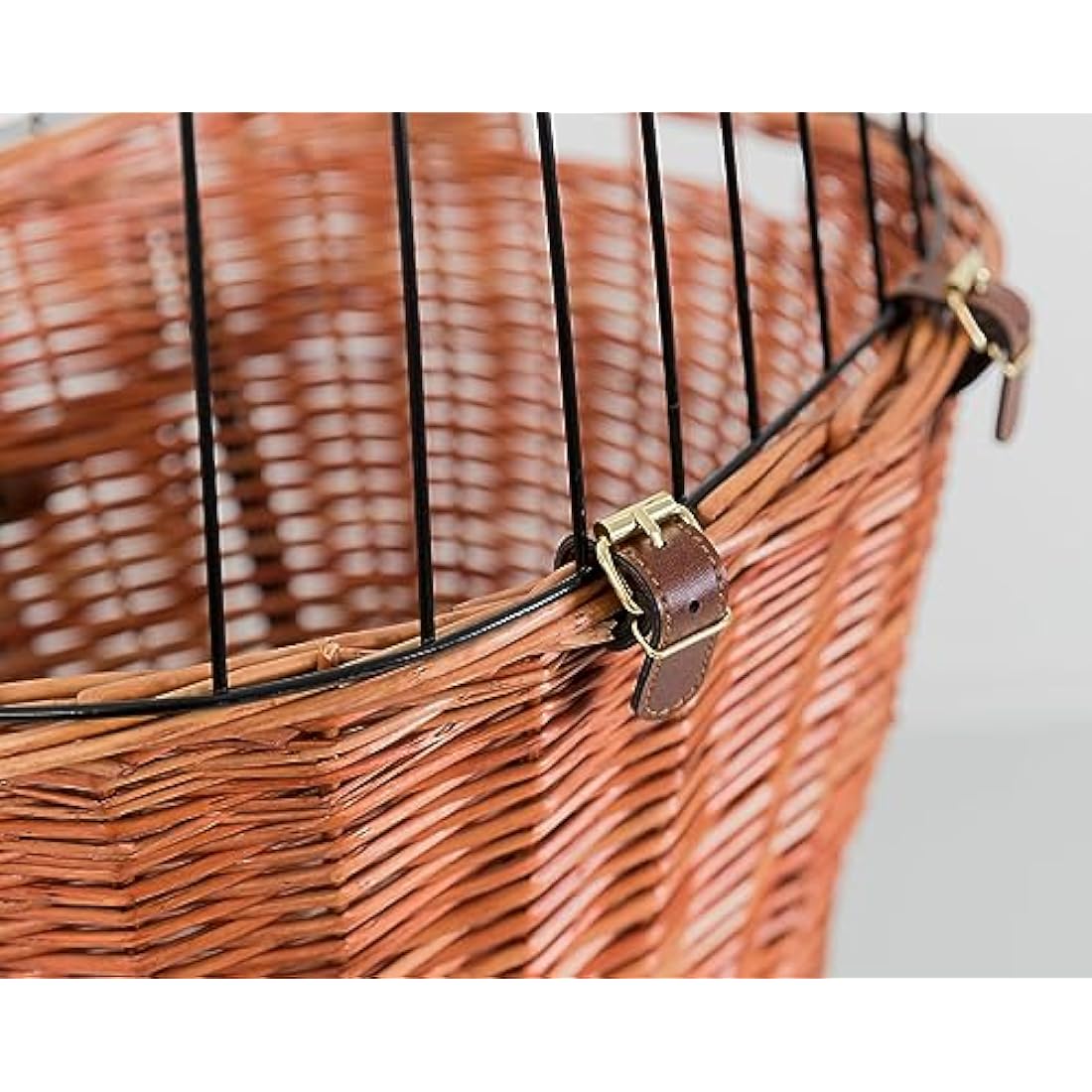 Trixie 2806 Front dog bike basket, 44 × 48 × 33 cm, natural