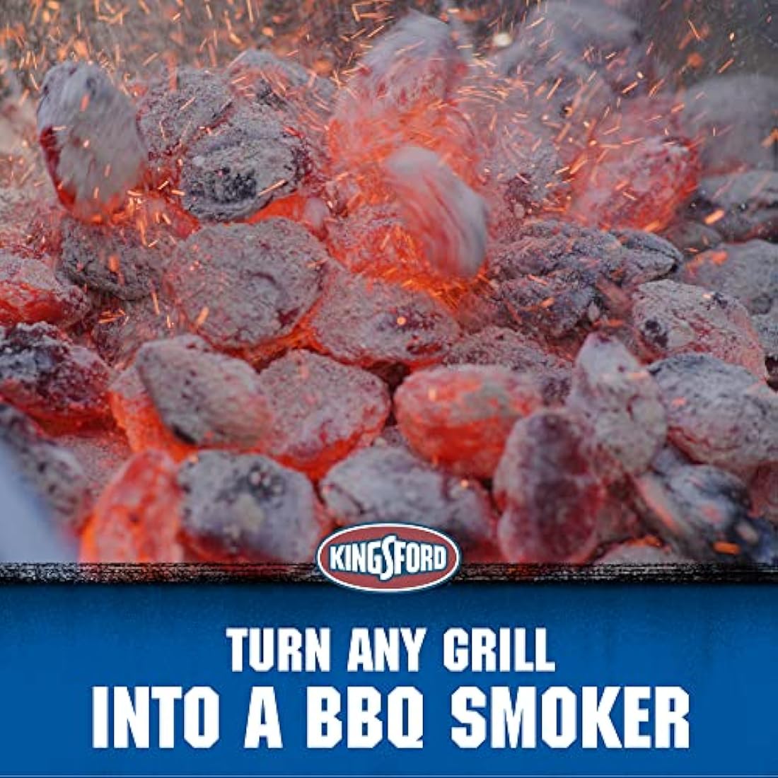 Kingsford 8 Inch Pellet Smoker Tube Hexagon With Box | Pellet Tube Smoker Turns Any Grill Into BBQ Smoker | Pellet Smoker Tube, Pellet Smoker Box, Grilling Tools, Smoker Pellets from Kingsford,Silver
