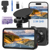 Dash Cam WiFi, Car Camera Dash Cam with 128GB Card Dashcam 2.5K QHD 1440P Dashcam Front, Dash Cameras W/APP, Night Vision, 170° Wide Angle, G-sensor, Parking Monitor for Cars, Max Support 256G